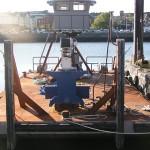 The STRIDER was built entirley by BAI as an improvement on all we had learned in the development of the Mantis. It was launched during the summer of 2009. It worked succesfully on several marina projects on the Danvers River during the winter of 2009/2010. 